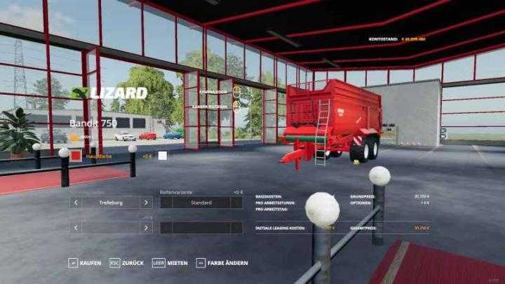 FS19 – Krampe Bandit 750 (Capacity Selection) V1.3