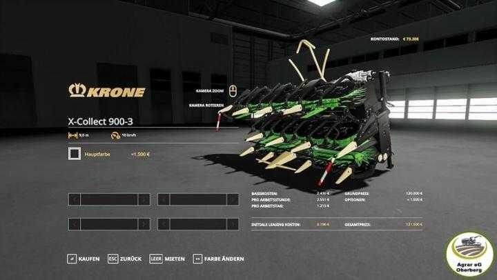 FS19 – Krone Bigx 1180 By Agrar Eg Oberberg V1.2