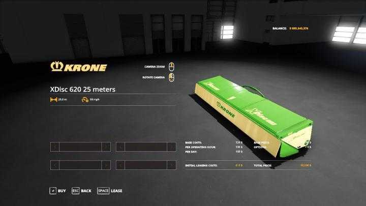 FS19 – Krone Xdisc 620 25 Meters V2