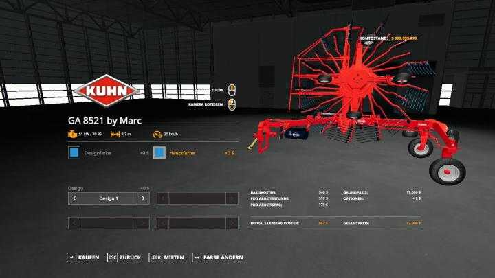 FS19 – Kuhn Ga8521 V1.2