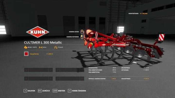 FS19 – Kuhn Pack Metallic Edit V1