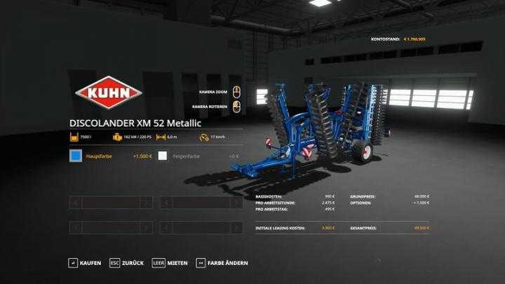 FS19 – Kuhn Pack Metallic Edit V1