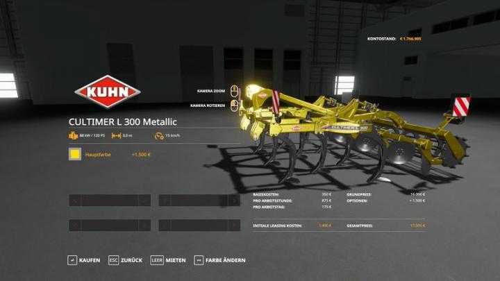 FS19 – Kuhn Pack Metallic Edit V1