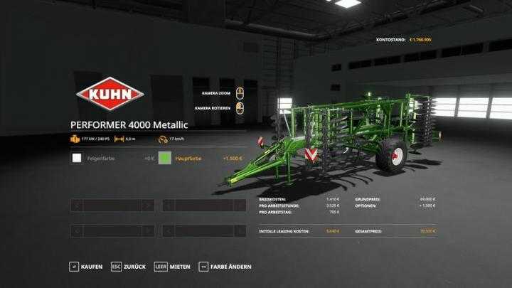 FS19 – Kuhn Pack Metallic Edit V1