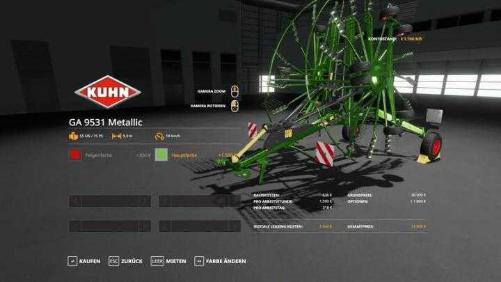 FS19 – Kuhn Pack Metallic Edit V1