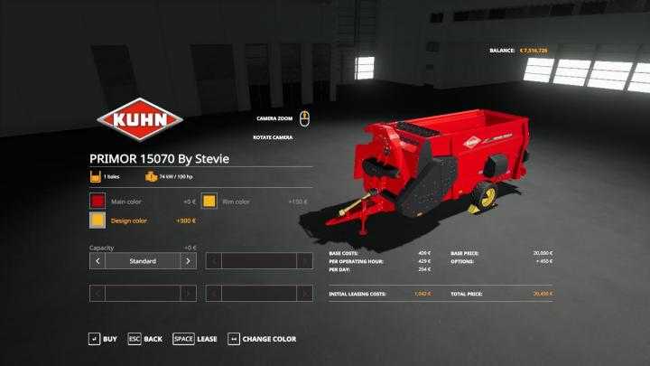 FS19 – Kuhn Primor By Stevie