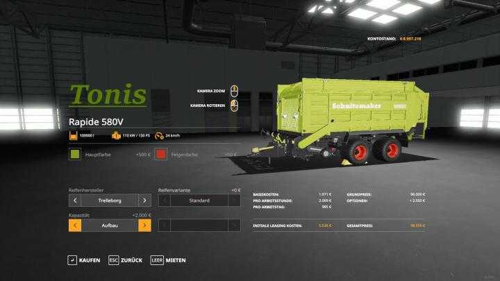 FS19 – Ladewagen Mit Mehr Volumen V1.3