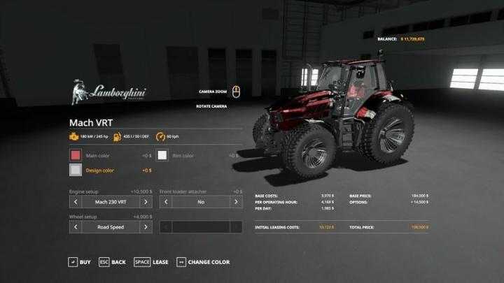 FS19 – Lamborghini Vrt Max V1.2.1