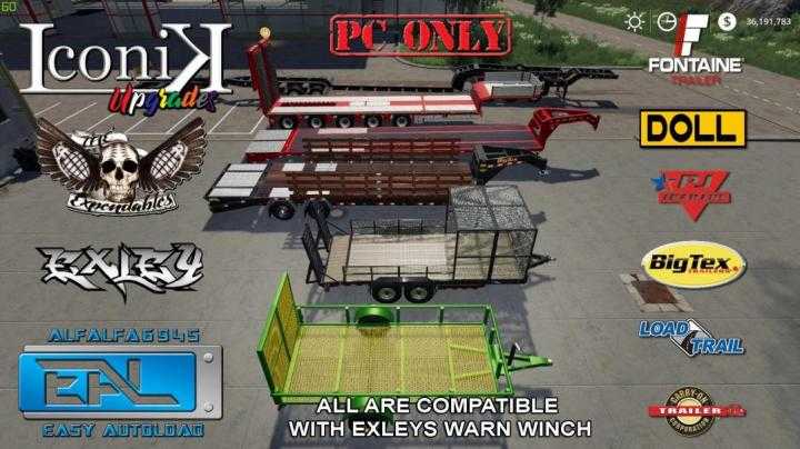 Landscape Trailer With Other Trailers V1.0 FS19