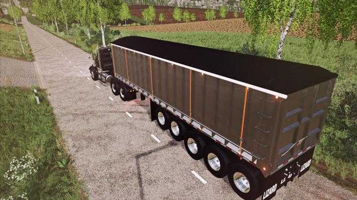 FS19 – Lizard End Dump Bulk Trailer + Pup Trailer V1