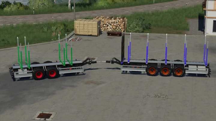 Lizard Short Wood Trailer Pack V1.0 FS19