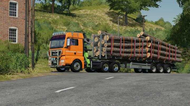 FS19 – Man Tgx Forest Semitrailer Pack V1.1