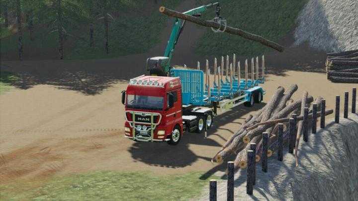 FS19 – Man Tgx Forest Semitrailer Pack V1.1