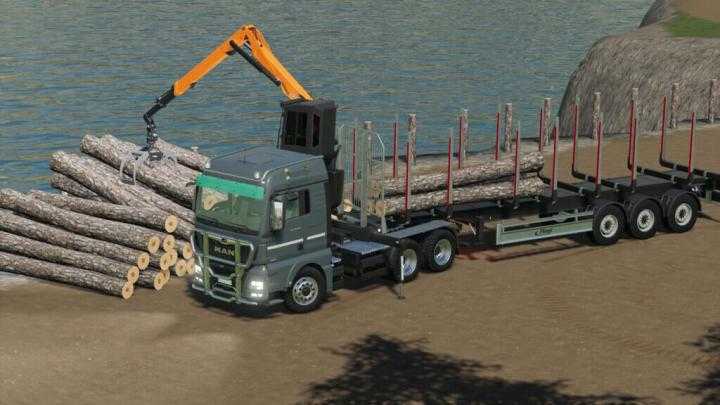 FS19 – Man Tgx Forest Semitrailer Pack V1.1