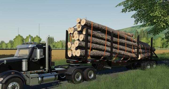 FS19 – Manac 45Ft Log Trailer V1