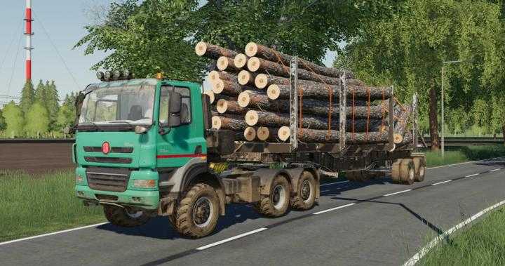 FS19 – Manac 45Ft Log Trailer V1