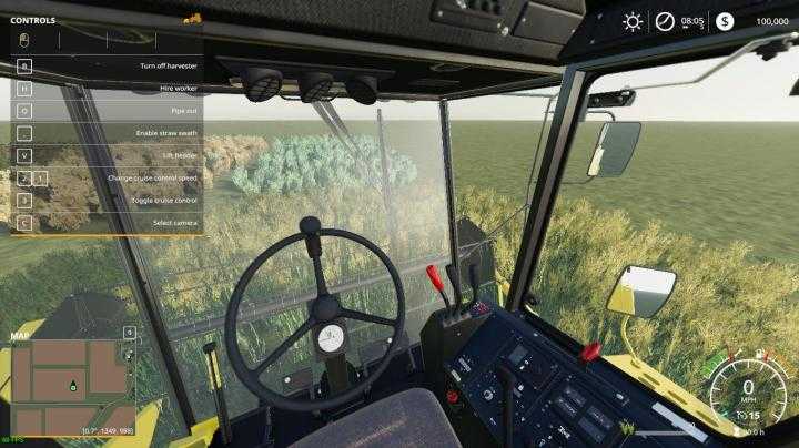 FS19 – Maptemplate With Working Crops V1