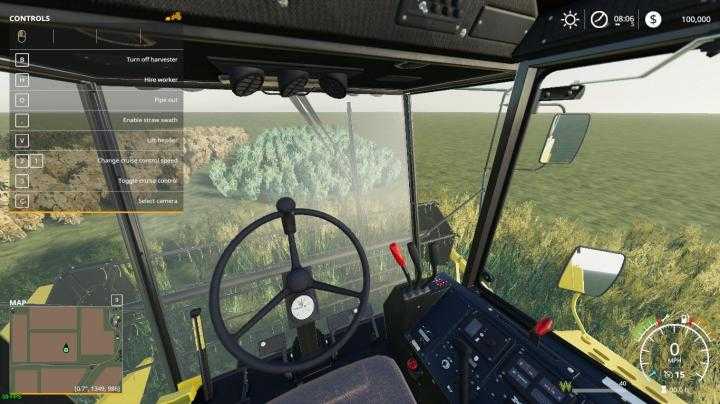 FS19 – Maptemplate With Working Crops V1