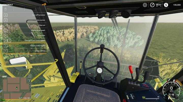 FS19 – Maptemplate With Working Crops V1