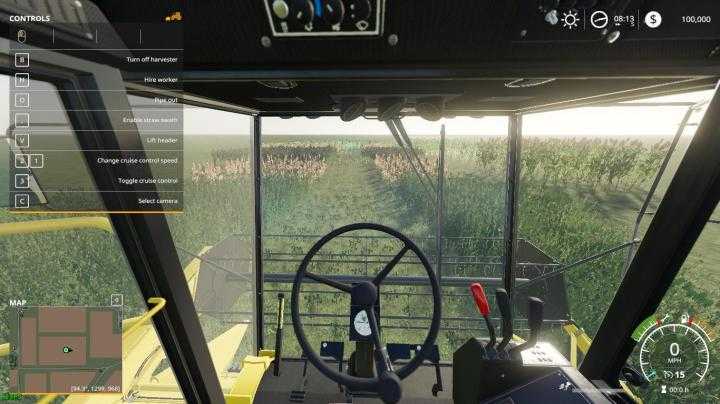 FS19 – Maptemplate With Working Crops V1