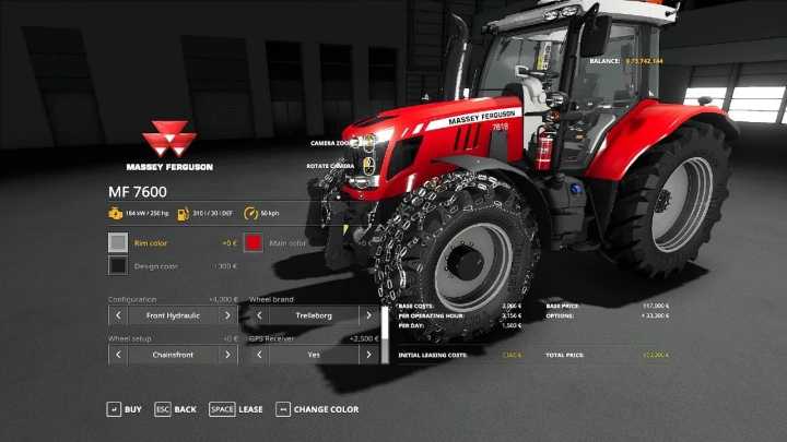 Massey Ferguson 7600 Series V1.0 FS19