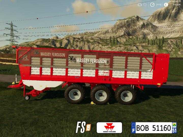 FS19 – Massey Ferguson Fr600Cv V1