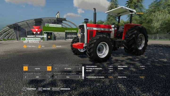 FS19 – Massey Ferguson Series 290 4X2 Series 4X4 V2.1