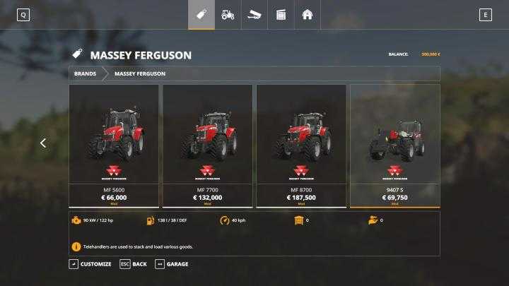 FS19 – Massey Ferguson Tractors V1.0.0.2