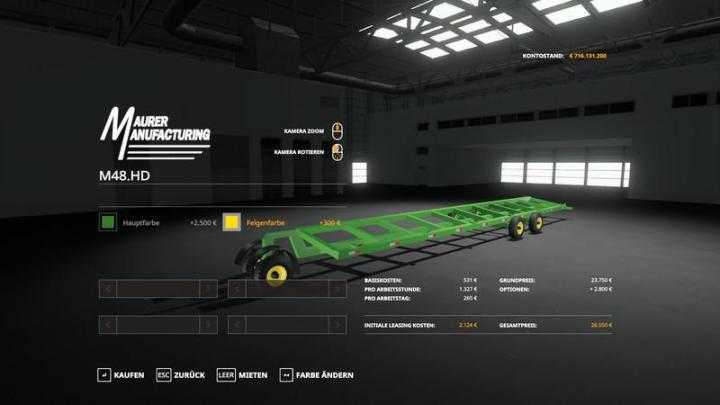 FS19 – Maurer Manufacturing M48.hd V2.0.0.1