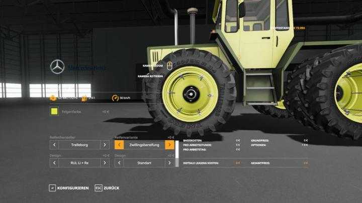 FS19 – Mb Trac 1300 – 1800 V1.4.0.1 Beta