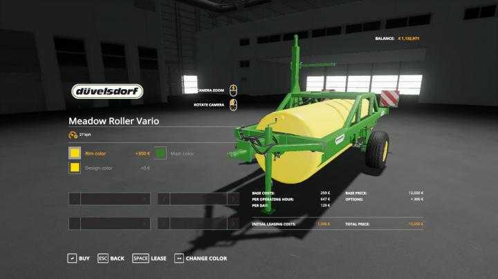 FS19 – Meadow Roller Vario Small Update