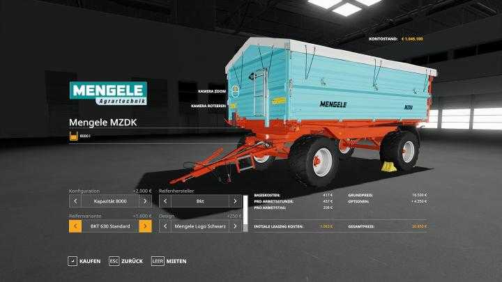 FS19 – Mengele Mzdk V1