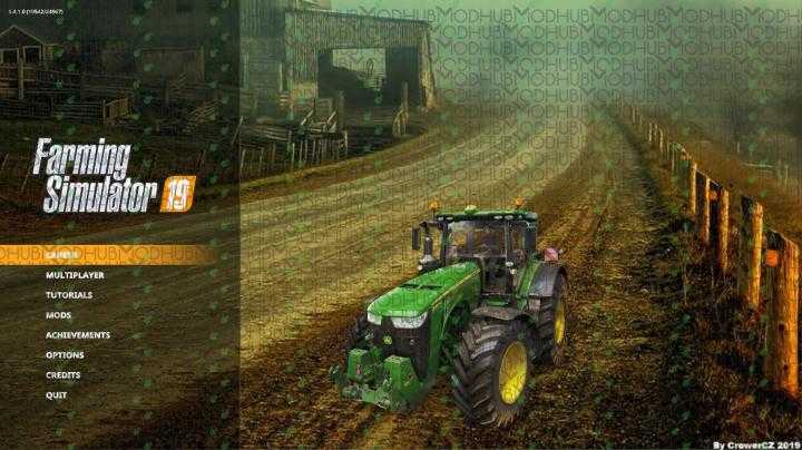 FS19 – Menu Background – Autumn Dirt Road V1