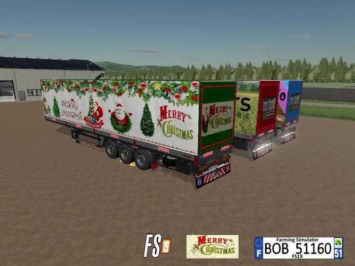 FS19 – Merry Christmas Trailer V1