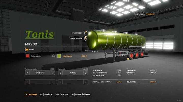 FS19 – Mks All Liquids V1.3