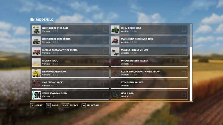 My Mod List V2.0 FS19