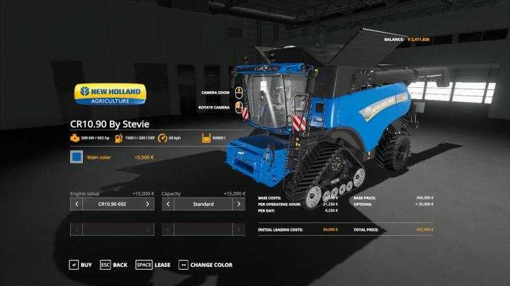 FS19 – New Holland Cr1090 Harvester