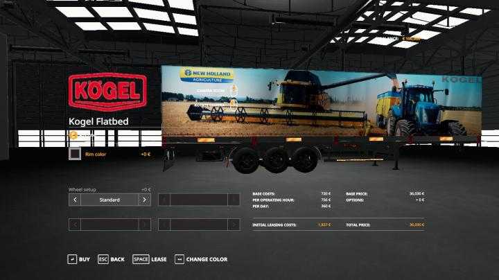 FS19 – New Holland Kogel Autoloader Trailer V1