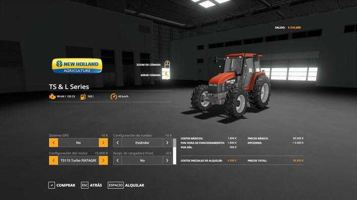 FS19 – New Holland L95 Tractor V1.2