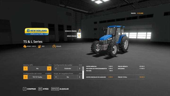 FS19 – New Holland L95 Tractor V1.2