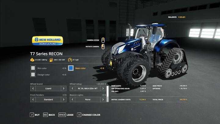 FS19 – New Holland T7 Recon V1