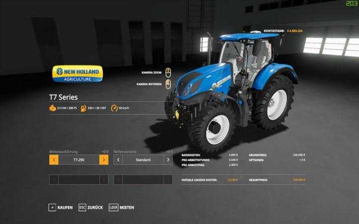 FS19 – New Holland T7 Series V2