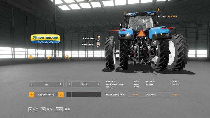 FS19 – New Holland T7 Tractor V1