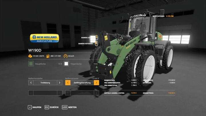 FS19 – New Holland W190D Siloking V1