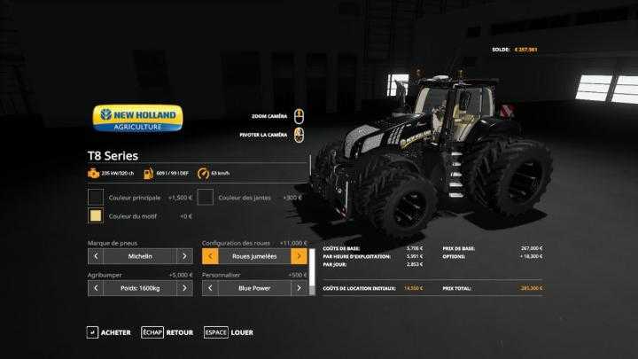 FS19 – News Holland T8 Tractor V1