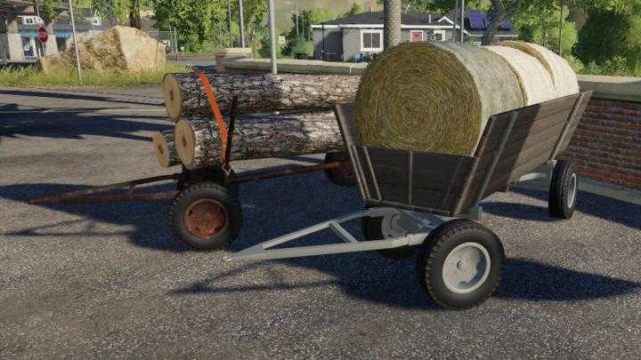 FS19 – Old Wooden Wagon V1