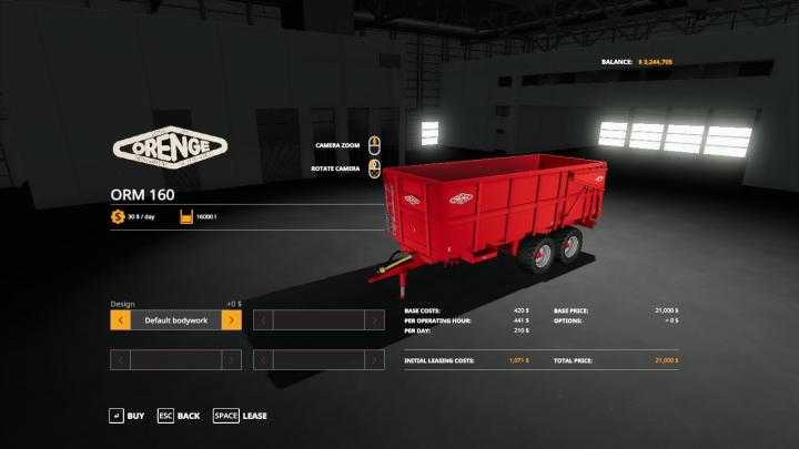 FS19 – Orengeorm 160 V1