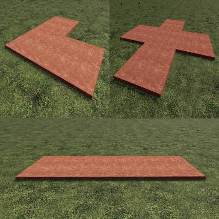 FS19 – Placeable Red Slabs V1