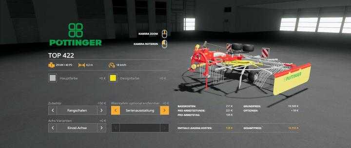 FS19 – Poettinger Top 422 V1.3