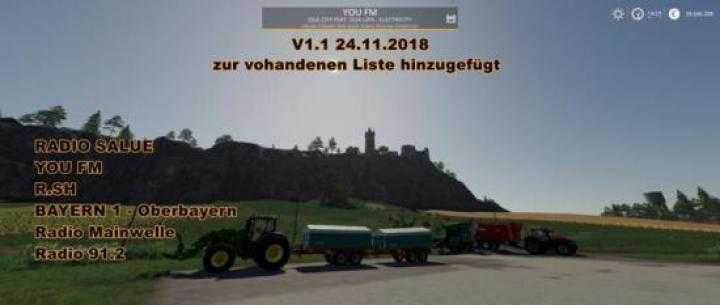 FS19 – Radio Streams Germany V1.6